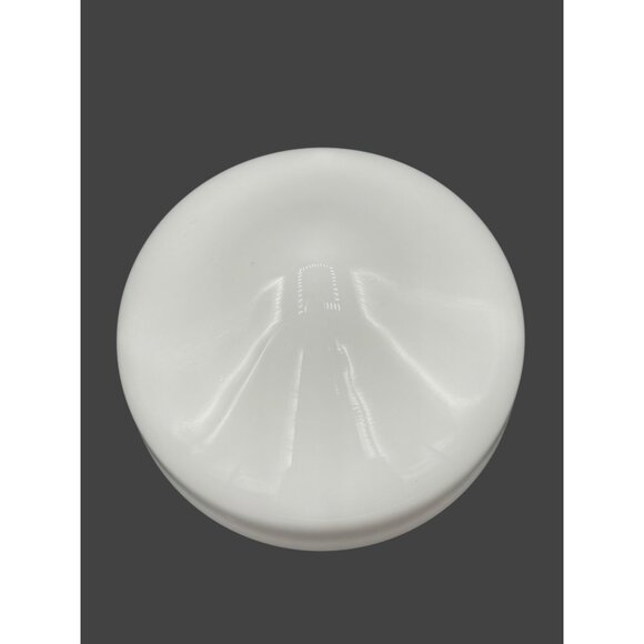 Vintage 8 in. Opal Milk glass School House Replacement Glass Globe 4 in. Neck fi - Picture 3 of 8